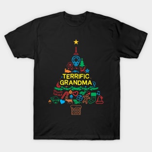 Terrific Grandma Gift - Xmas Tree 2 - Christmas T-Shirt